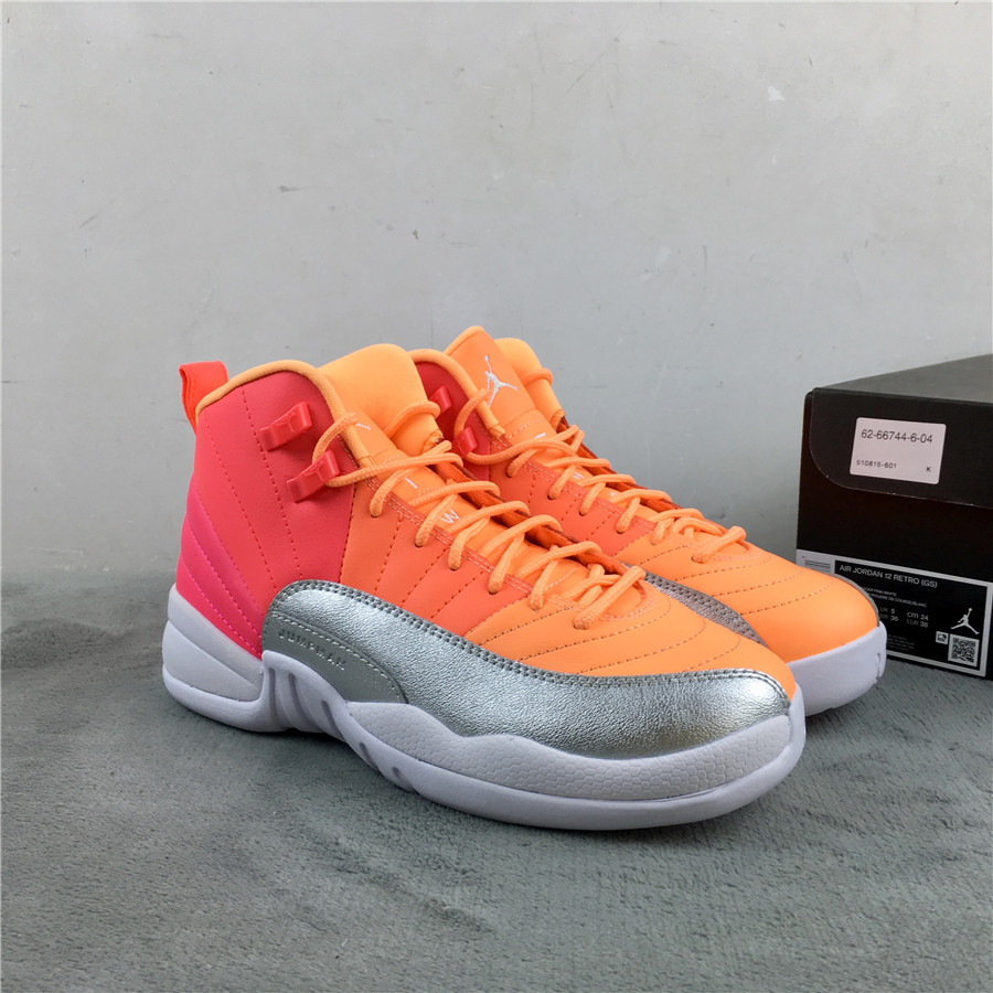 2019 Air Jordan 12 GS Retro Hot Punch - Click Image to Close